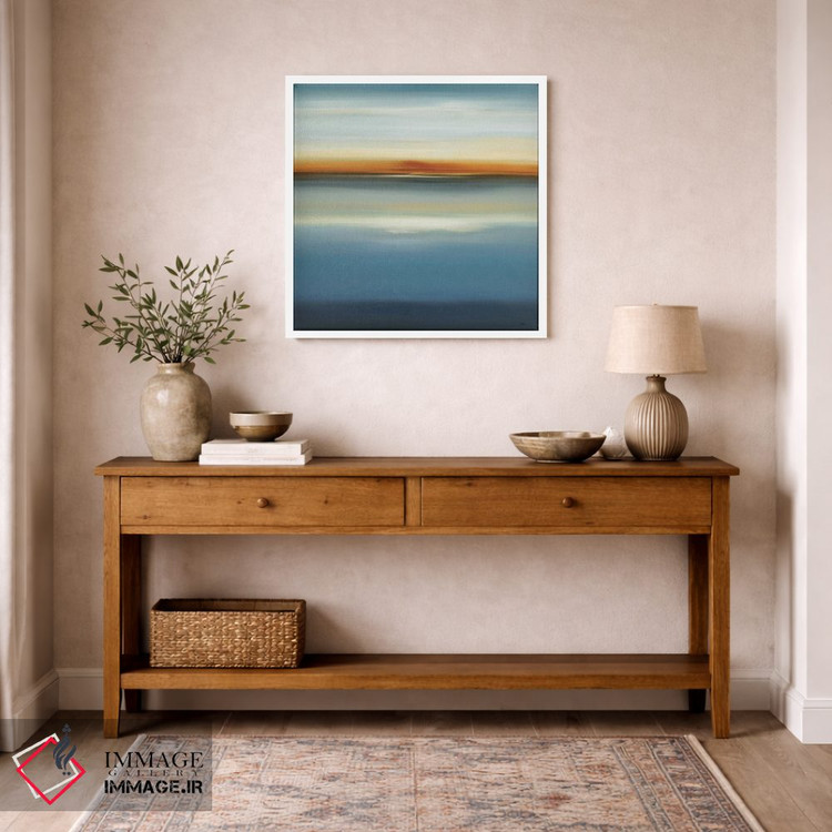 تابلو انتزاعی در کنار آبی ۳ اثر لیزا ریجرز - D5W