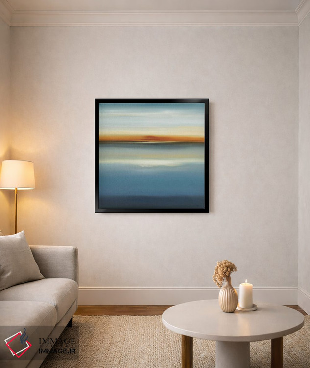 تابلو انتزاعی در کنار آبی ۳ اثر لیزا ریجرز - D4B