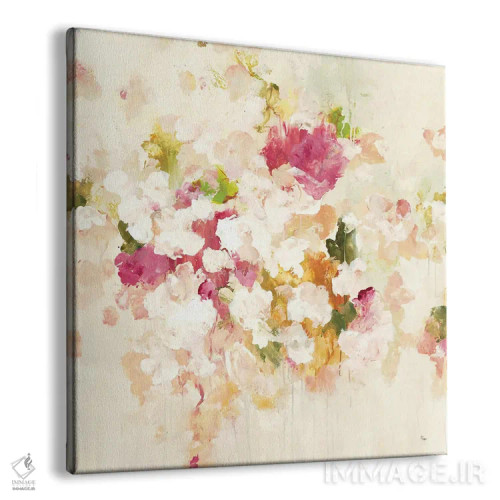 تابلو انتزاعی الهام گر گل ها ۴ اثر لیزا ریجرز - نمای پرسپکتیو محصول