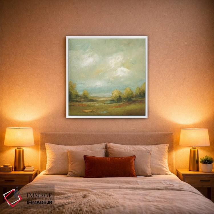 تابلو انتزاعی مزارع تابستانی ۴ اثر لیزا ریجرز - D1W