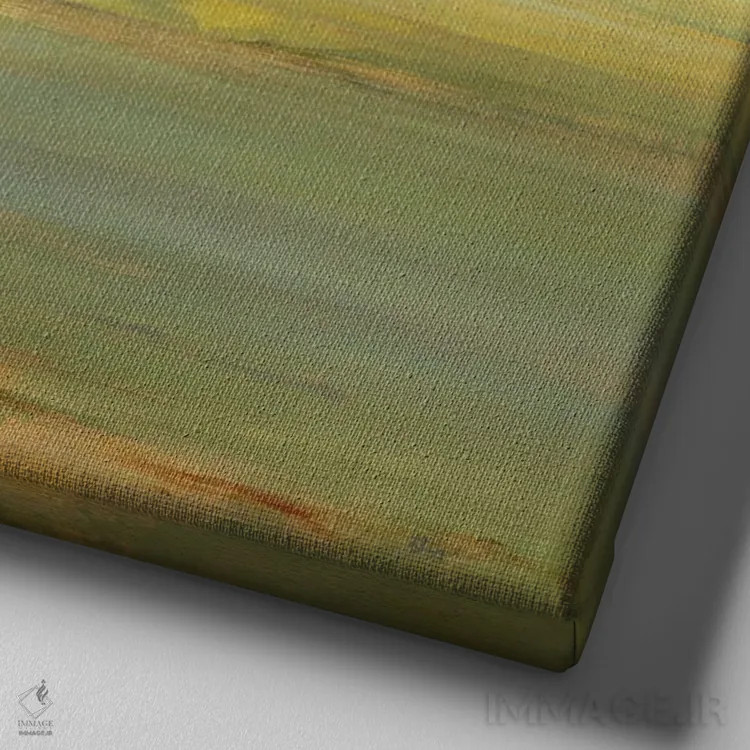 تابلو انتزاعی عصر آرام اثر لیزا ریجرز - نمای نزدیک بافت بوم