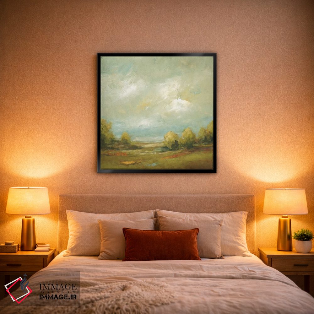 تابلو انتزاعی مزارع تابستانی ۴ اثر لیزا ریجرز - D2B