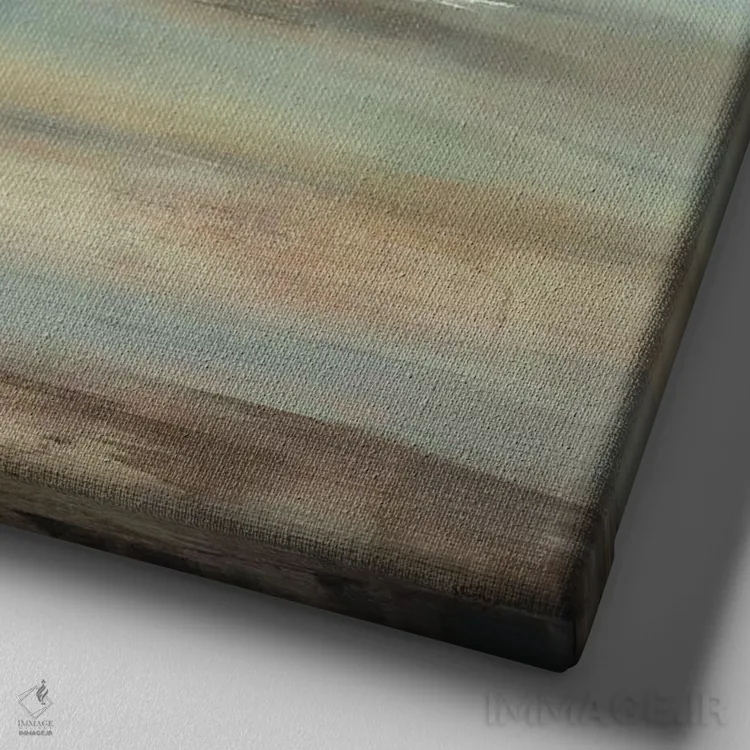 تابلو انتزاعی روز تابستانی اثر لیزا ریجرز - نمای نزدیک بافت بوم