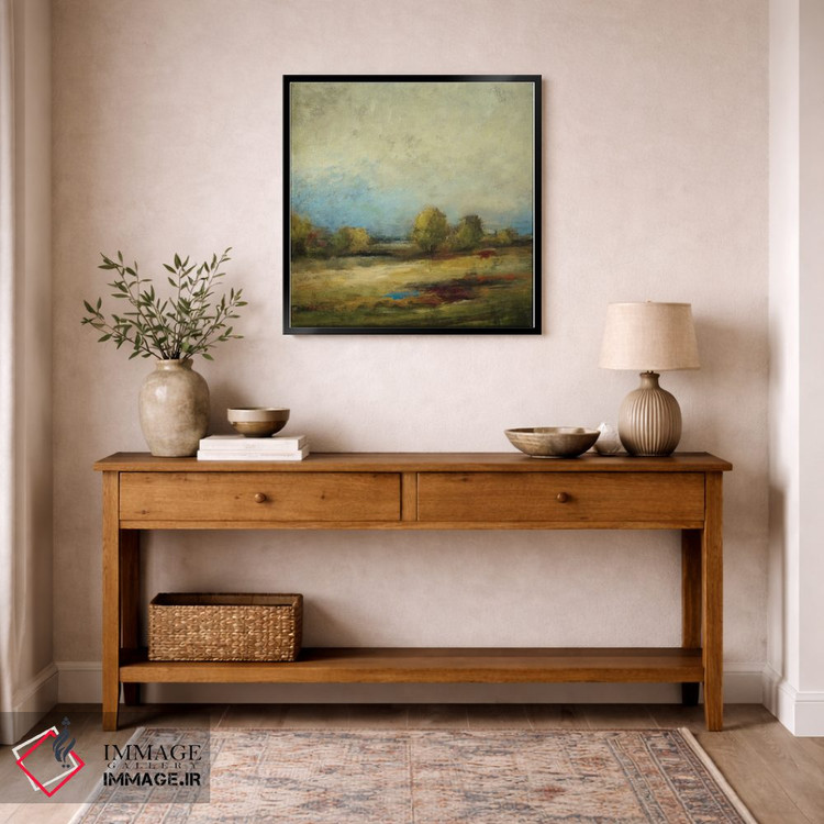 تابلو انتزاعی افق های نو ۳ اثر لیزا ریجرز - D6B