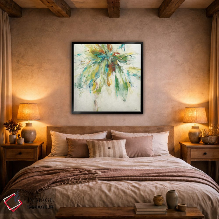 تابلو دکوراتیو پاشش رنگ اثر لیزا ریجرز - D4B