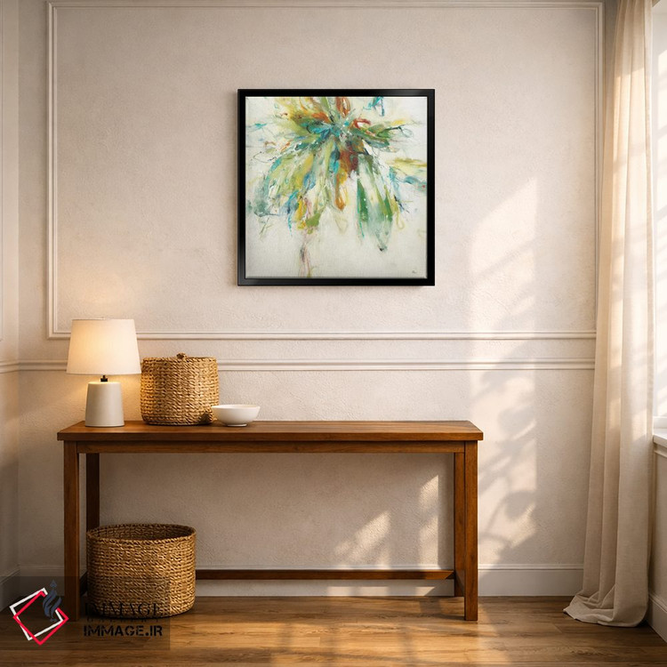 تابلو دکوراتیو پاشش رنگ اثر لیزا ریجرز - D6B