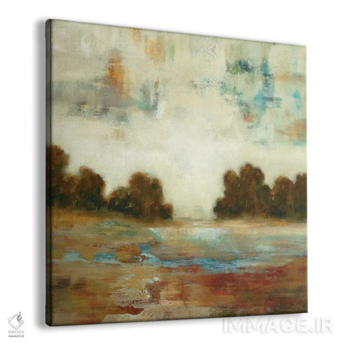 تابلو انتزاعی منظره لایه لایه اثر لیزا ریجرز - نمای پرسپکتیو محصول