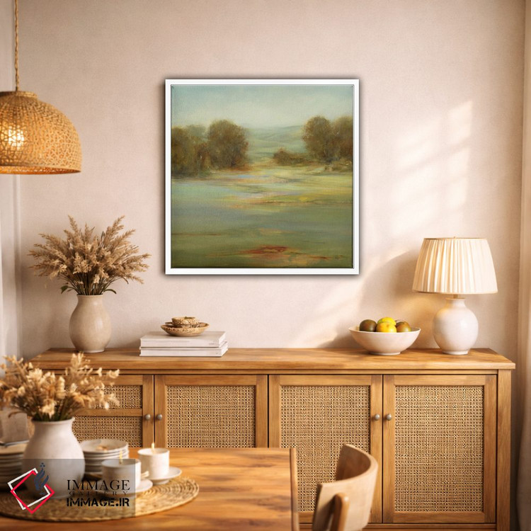 تابلو انتزاعی عصر آرام اثر لیزا ریجرز - D1W