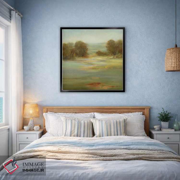 تابلو انتزاعی عصر آرام اثر لیزا ریجرز - D4B
