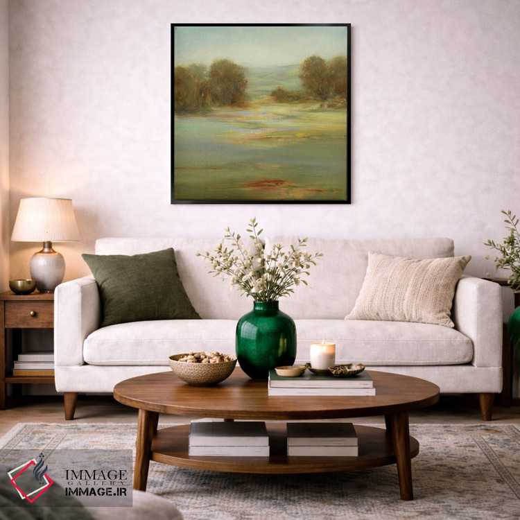 تابلو انتزاعی عصر آرام اثر لیزا ریجرز - D3B