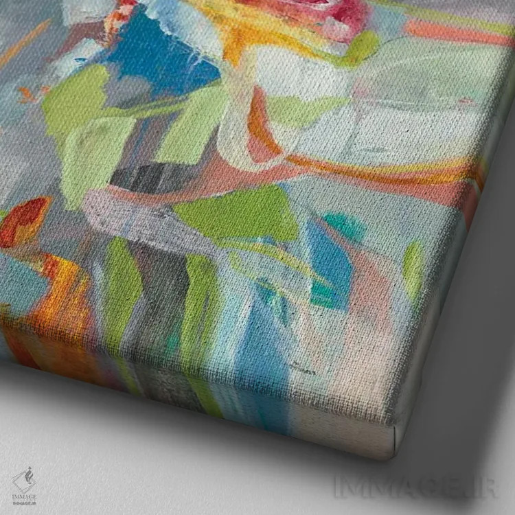 تابلو دکوراتیو در رویاهایم اثر لیزا ریجرز - نمای نزدیک بافت بوم