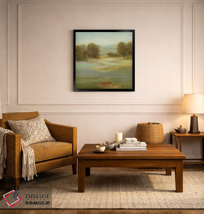 تابلو انتزاعی عصر آرام اثر لیزا ریجرز - D6B