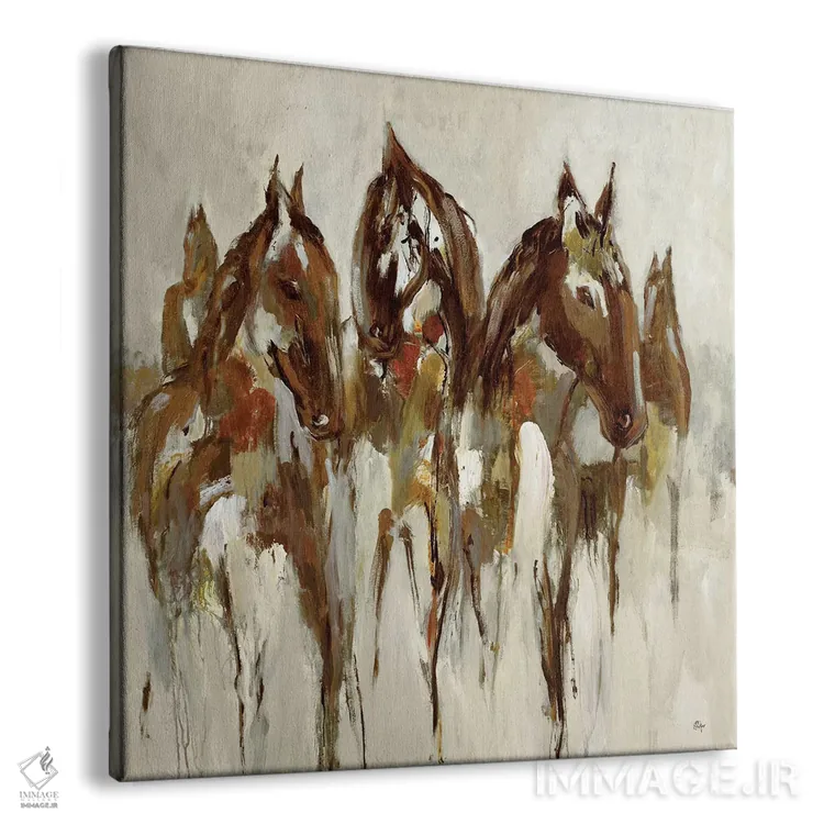 تابلو دکوراتیو اسب سوار اثر لیزا ریجرز - نمای پرسپکتیو محصول