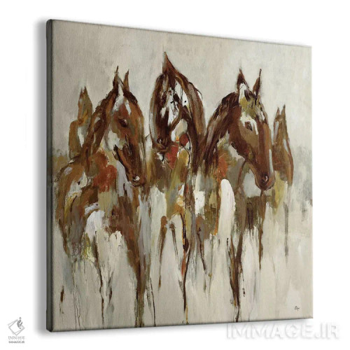 تابلو دکوراتیو اسب سوار اثر لیزا ریجرز - نمای پرسپکتیو محصول