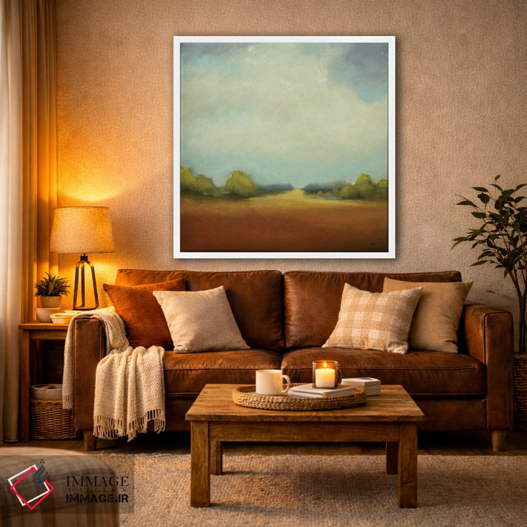 تابلو انتزاعی چشم انداز رنگارنگ اثر لیزا ریجرز - D1W