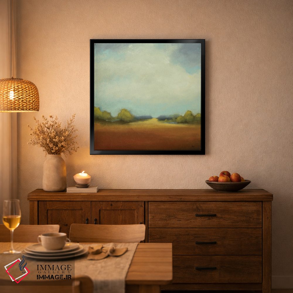 تابلو انتزاعی چشم انداز رنگارنگ اثر لیزا ریجرز - D2B