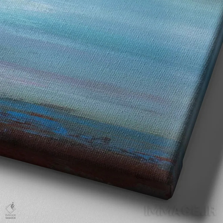 تابلو انتزاعی بندر امن اثر لیزا ریجرز - نمای نزدیک بافت بوم