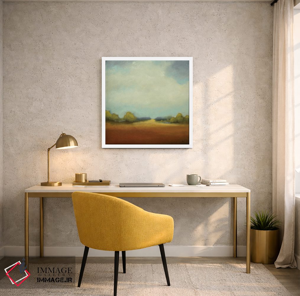 تابلو انتزاعی چشم انداز رنگارنگ اثر لیزا ریجرز - D4W