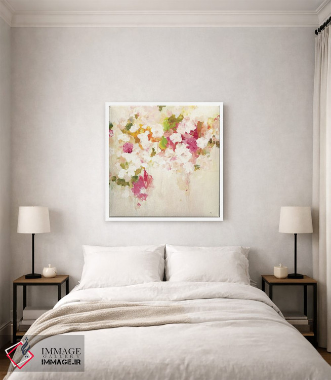 تابلو انتزاعی الهام گر گل ها ۳ اثر لیزا ریجرز - D3W