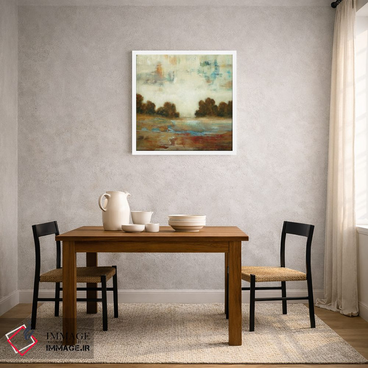 تابلو انتزاعی منظره لایه لایه اثر لیزا ریجرز - D2W