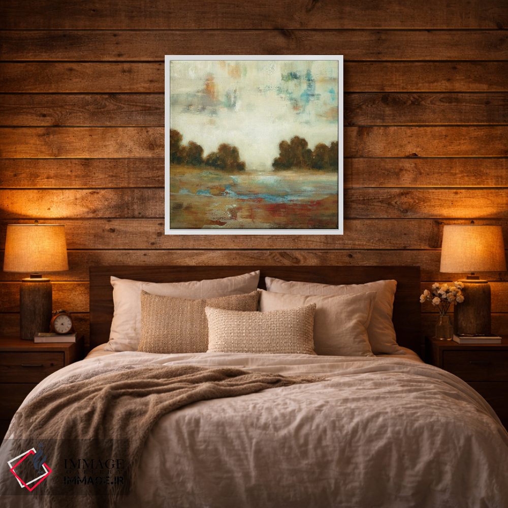 تابلو انتزاعی منظره لایه لایه اثر لیزا ریجرز - D3W