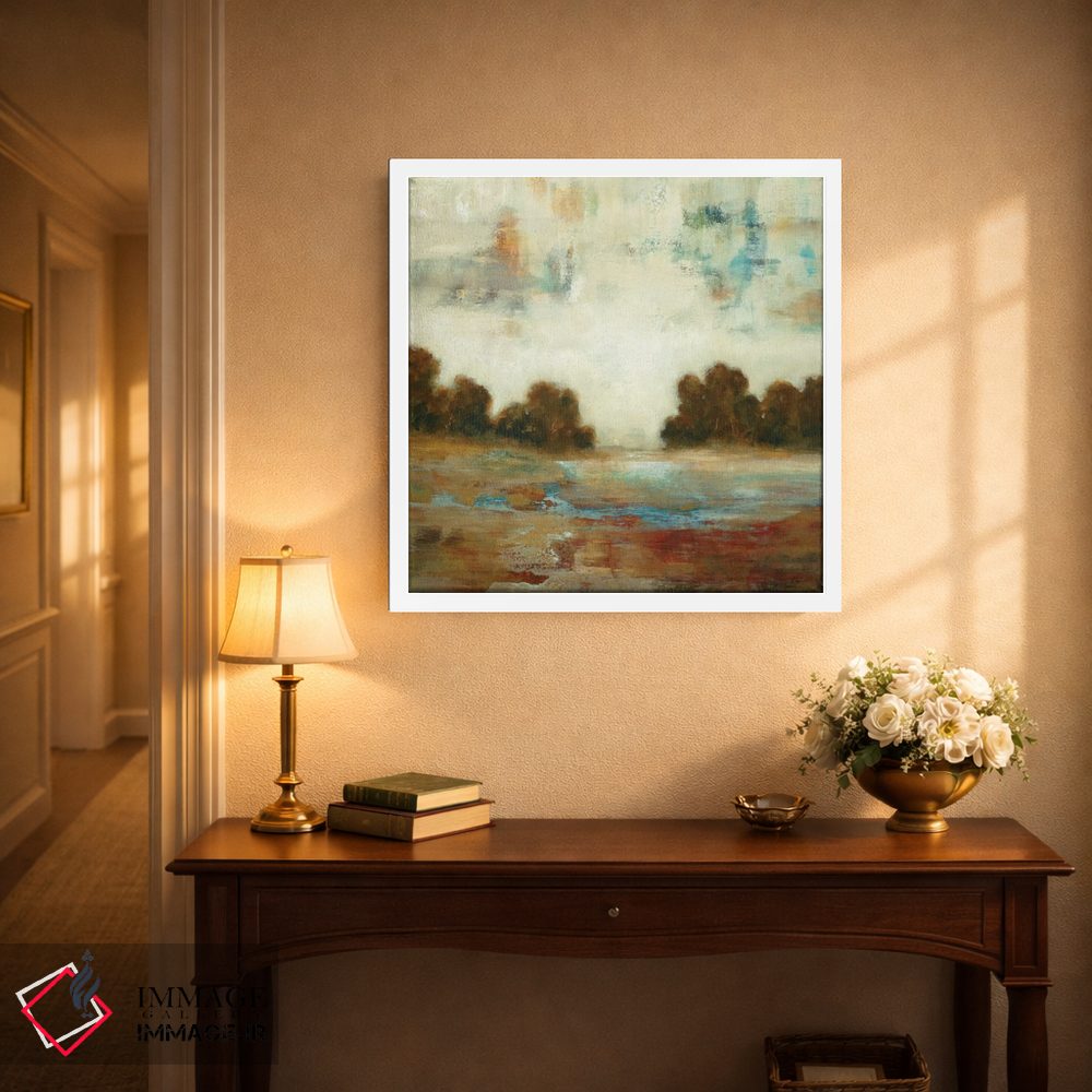 تابلو انتزاعی منظره لایه لایه اثر لیزا ریجرز - D4W