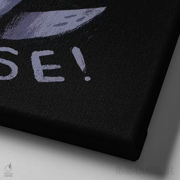 تابلو دکوراتیو هدفت را پیدا کن اثر لوئیس روسکوش - نمای نزدیک بافت بوم