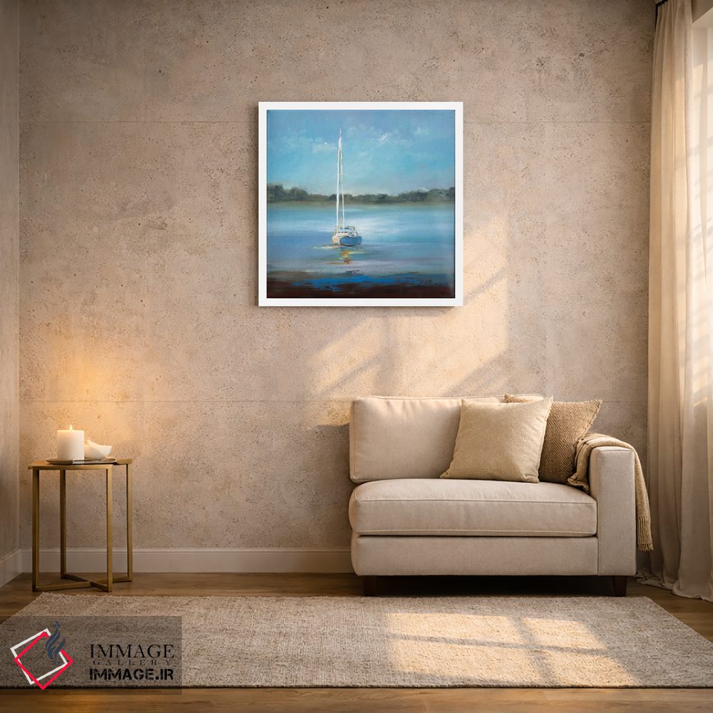 تابلو انتزاعی بندر امن اثر لیزا ریجرز - D1W