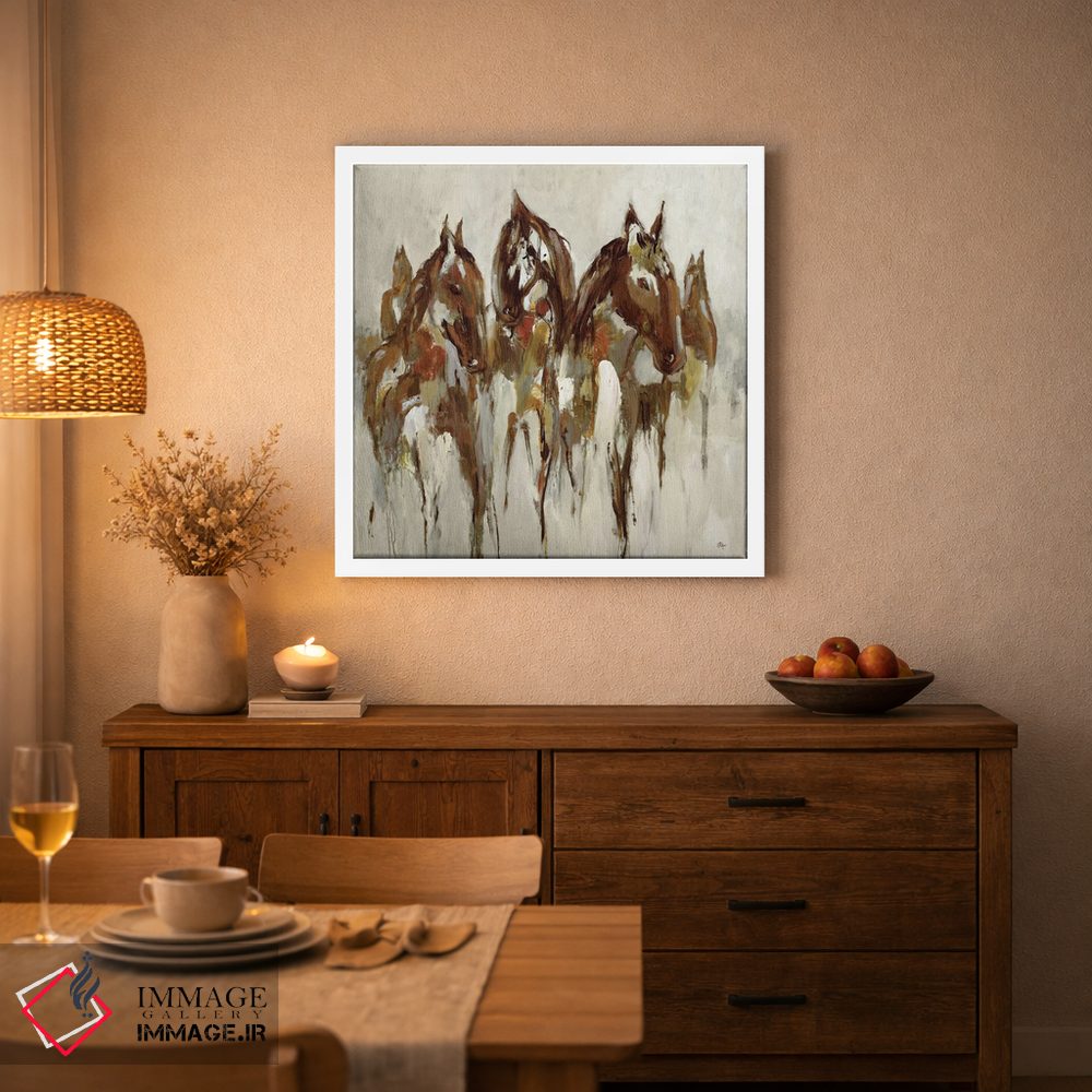 تابلو دکوراتیو اسب سوار اثر لیزا ریجرز - D2W