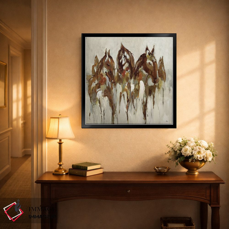 تابلو دکوراتیو اسب سوار اثر لیزا ریجرز - D3B