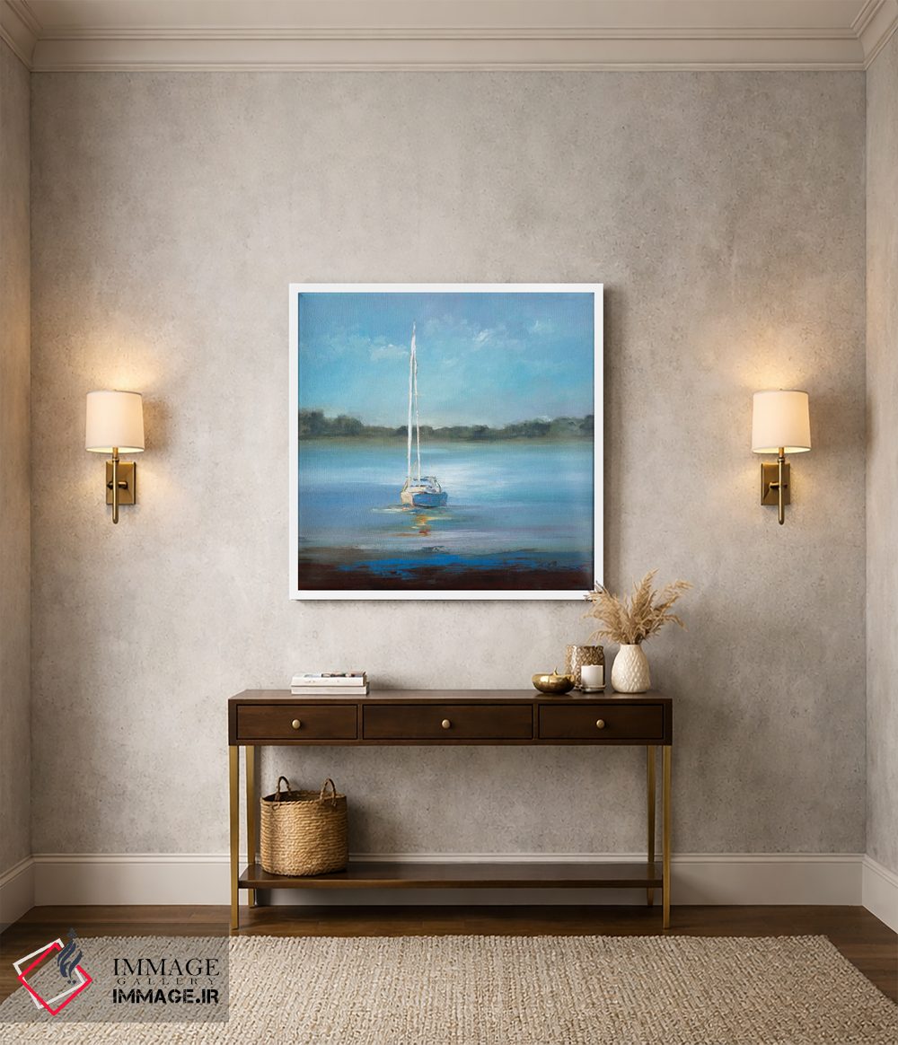 تابلو انتزاعی بندر امن اثر لیزا ریجرز - D2W