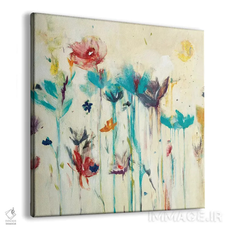 تابلو دکوراتیو پاشش گل یک اثر لیزا ریجرز - نمای پرسپکتیو محصول