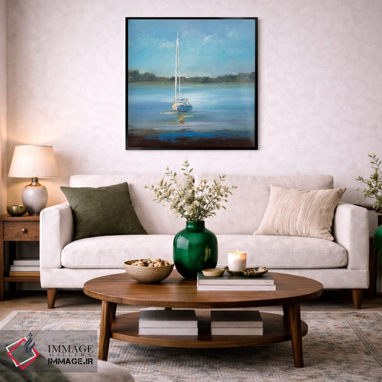 تابلو انتزاعی بندر امن اثر لیزا ریجرز - D3B