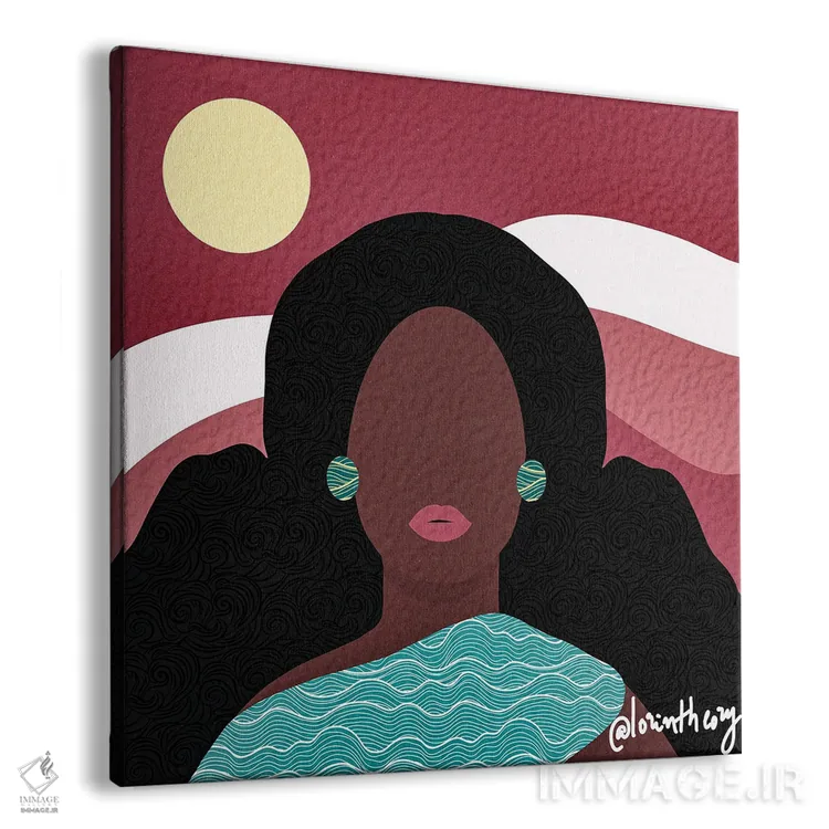 تابلو دکوراتیو هیلدا اثر لرین تیوری - نمای پرسپکتیو محصول