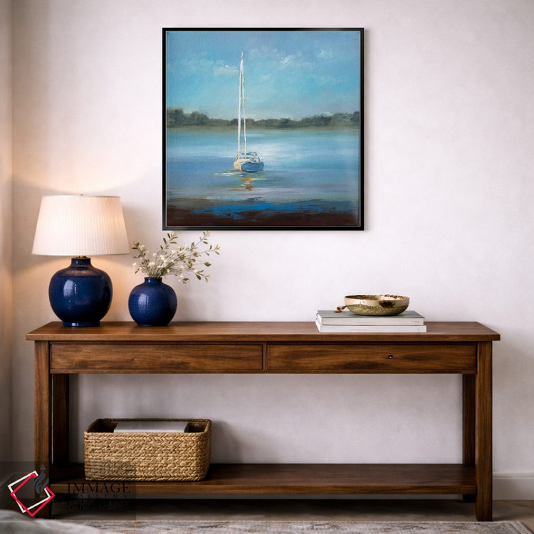 تابلو انتزاعی بندر امن اثر لیزا ریجرز - D4B