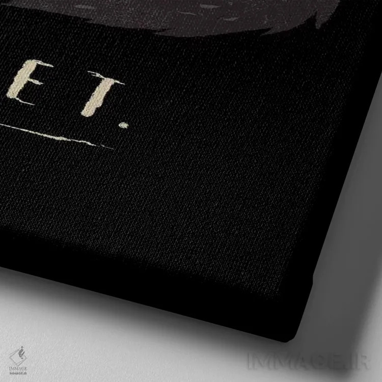 تابلو دکوراتیو نترس اثر لوئیس روسکوش - نمای نزدیک بافت بوم