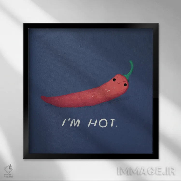 تابلو دکوراتیو من داغم اثر لوئیس روسکوش - نمای قابدار مشکی