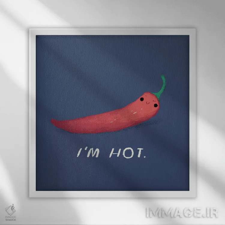 تابلو دکوراتیو من داغم اثر لوئیس روسکوش - نمای قابدار سفید