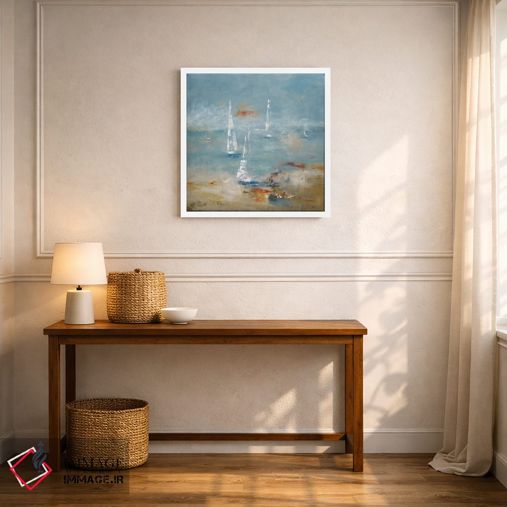 تابلو انتزاعی به سفر با قایق رفتن اثر لیزا ریجرز - D4W