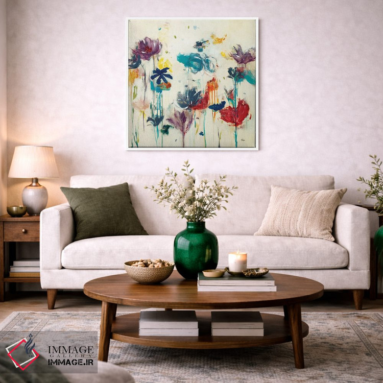 تابلو دکوراتیو پاشش گل دو اثر لیزا ریجرز - D2W
