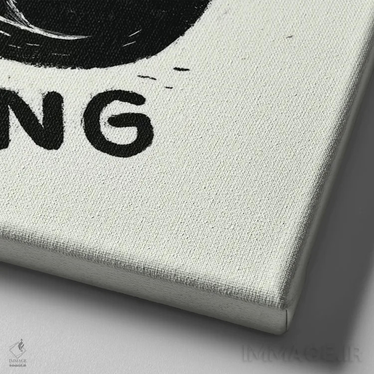 تابلو دکوراتیو سرگرمی من خوابیدنه اثر لوئیس روسکوش - نمای نزدیک بافت بوم