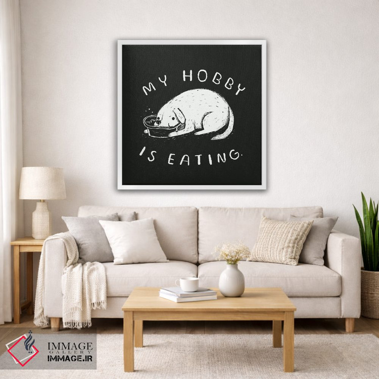 تابلو دکوراتیو سرگرمی من غذا خوردنه اثر لوئیس روسکوش - D2W