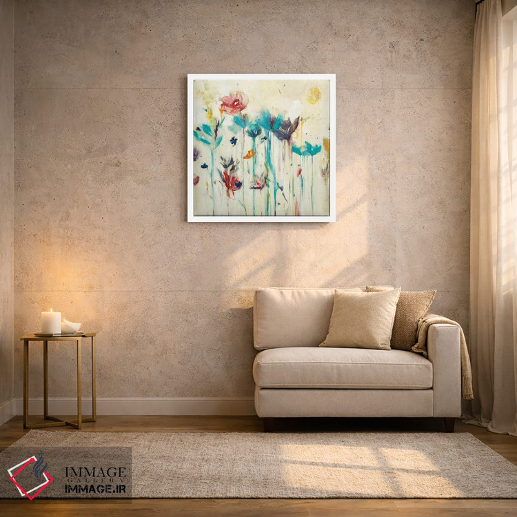 تابلو دکوراتیو پاشش گل یک اثر لیزا ریجرز - D2W