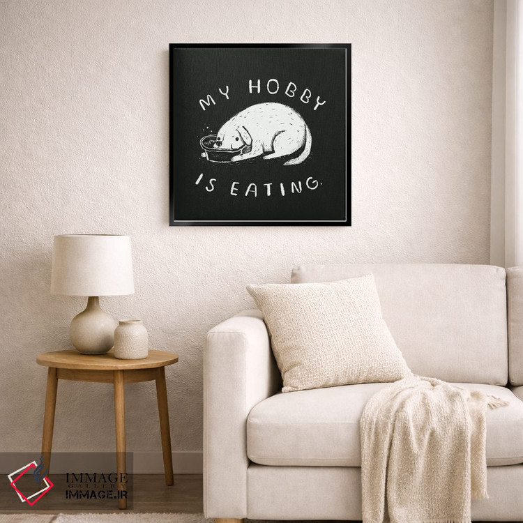 تابلو دکوراتیو سرگرمی من غذا خوردنه اثر لوئیس روسکوش - D5B