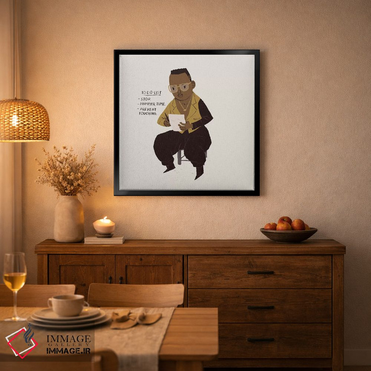 تابلو دکوراتیو لیست کارهای پتک اثر لوئیس روسکوش - D3B