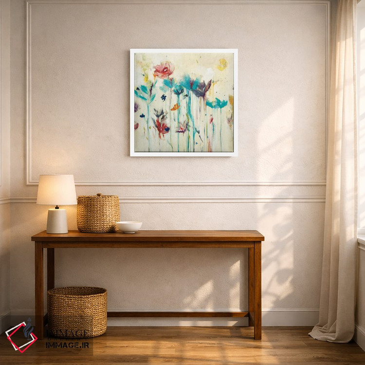 تابلو دکوراتیو پاشش گل یک اثر لیزا ریجرز - D6W