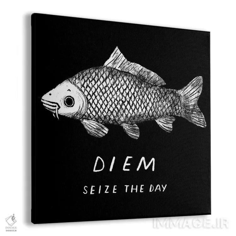 تابلو دکوراتیو دم را غنیمت شمار اثر لوئیس روسکوش - نمای پرسپکتیو محصول