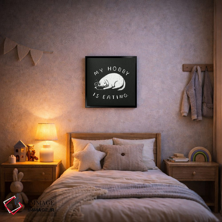 تابلو دکوراتیو سرگرمی من غذا خوردنه اثر لوئیس روسکوش - D6B