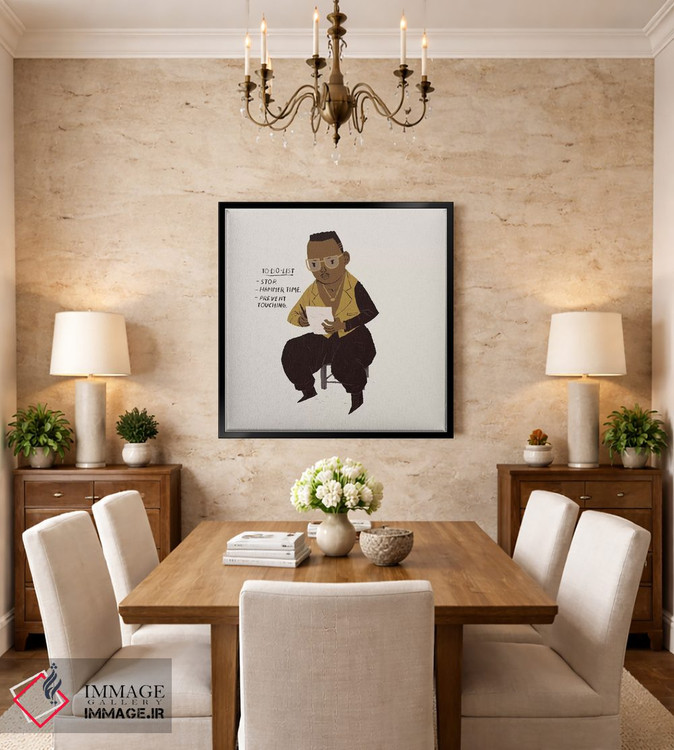 تابلو دکوراتیو لیست کارهای پتک اثر لوئیس روسکوش - D4B