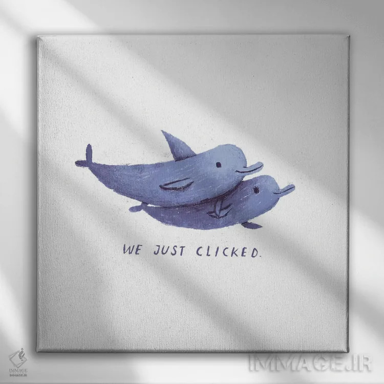 تابلو دکوراتیو خیلی با هم جور شدیم اثر لوئیس روسکوش - نمای روبهرو روی دیوار